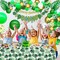 Tropical Balloons Arch Garland Kit Hawaiian Party Happy Birthday Banner Tropical Palm Leaves Tablecloth for Tropical Hawaii Aloha Luau Dinosaur Safari Baby Shower Wedding Theme Party Decorations